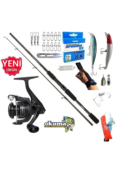 Okuma Revenger Rv-3000A 270cm 7-30gr Wave Power Maket Balık Spin Olta Takımı ...