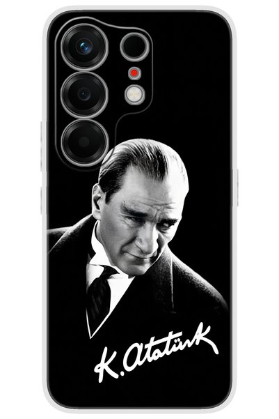 TECNO Camon 50 ULTRA (CN7c) Uyumlu Kılıf Desen Baskılı Silikon Mustafa Kemal ...