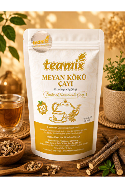 teamix meyan kökü çayı şerbeti 20 süzen bitki çayı