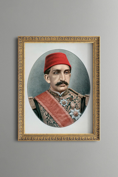 epiqart II. سلطان عبد الحميد هان - لوحة منقوشة عتيقة الطراز - نموذج رفيع