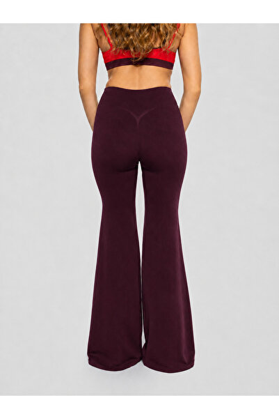 luvaewear Yüksek Bel Toparlayıcı Flare Tayt Kadın İspanyol Paça Yoga Pilates ...