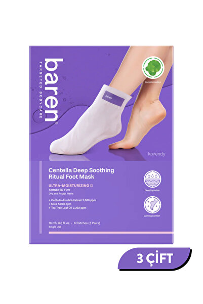 baren Centella Deep Soothing Ritual Foot Mask - Cica ve Üre İçeren SOS Hızlı ...