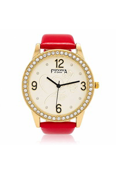 Watch Ceas pentru femei, Casual, Francesca di Geneva, Rosu, FF395