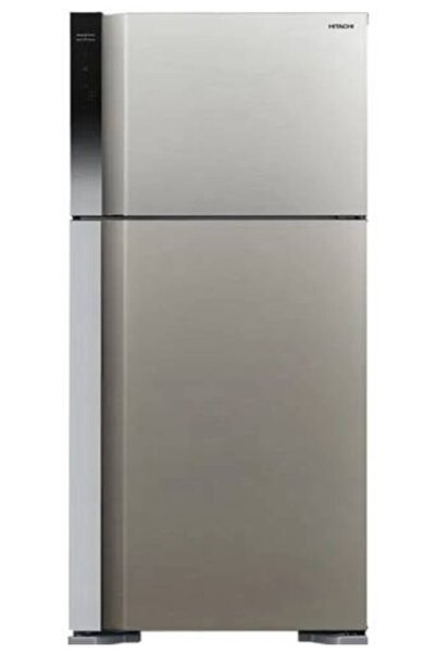 Hitachi Two-door Refrigerator, 19.4 cubic feet, 550 liters, Inverter, Silver ...