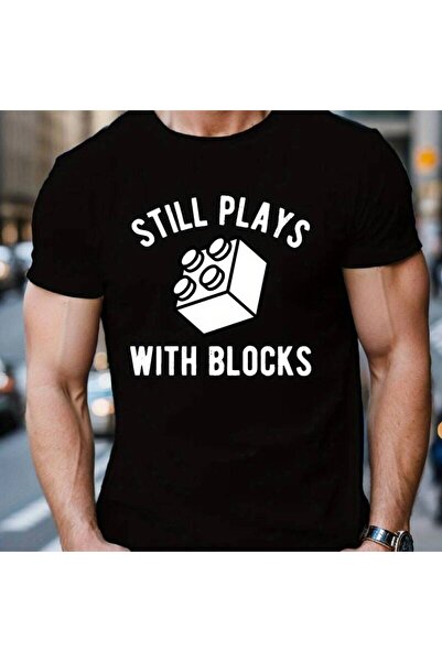 212Wear تي شيرت كاجوال للرجال من Still Plays with Blocks، قابل للتنفس، بطباعة...
