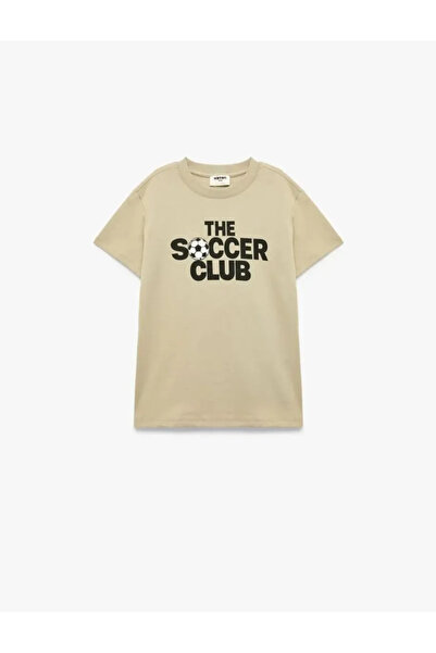 Koton Cotton Short Sleeve Crew Neck Printed T-Shirt