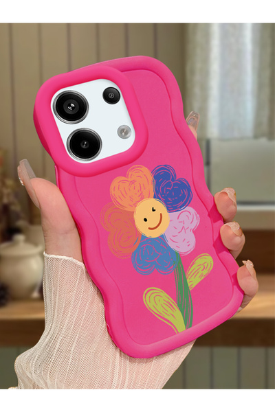 Hontinga Poco X6 5g Compatible Case Camera Protector Red Silicone Couple Phon...