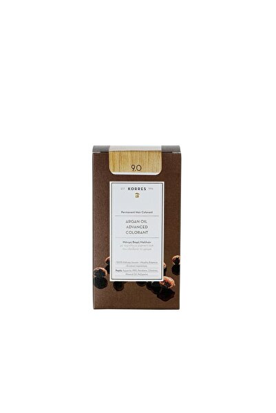 korres Argan Oil Advanced Colorant 9.0 Ξανθό Πολύ Ανοιχτό