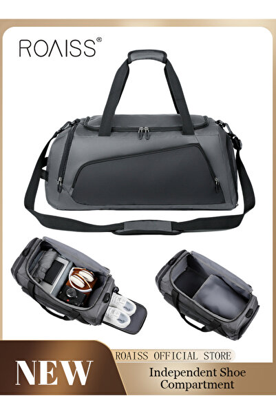 ROAISS Unisex Large-Capacity Shoulder Bag Outdoor Sports Portable Fitness Bag...