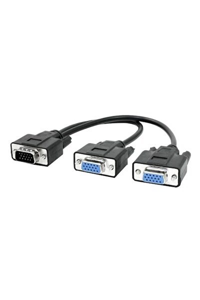 POWERTECH Splitter VGA, PowerTech, CAB-G014, 2 în 1, HD, 0.2 m, Negru