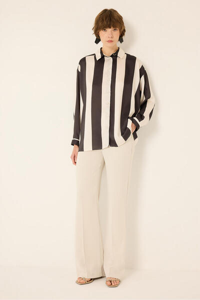 Touché Privé STRIPED SATIN SHIRT
