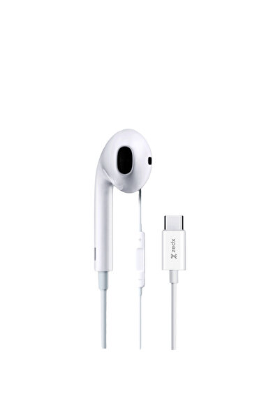 ZEDX HF110 Mono In-Ear Wired Headphone White - Single Earbud for Clear Phone ...