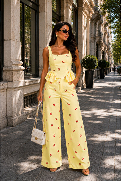 Ethera Compleu Cirese, Cherry Pop, Set Maiou si Pantaloni