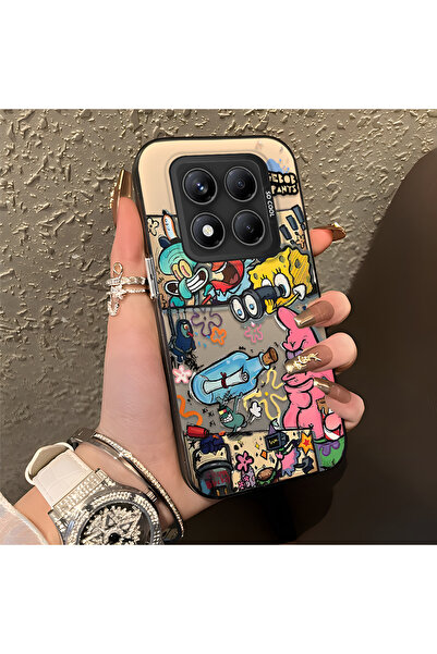 ARTISHELL Redmi Note 14 Pro 4G/5G Uyumlu Hafif lüks çizgi film tarzı şık darb...
