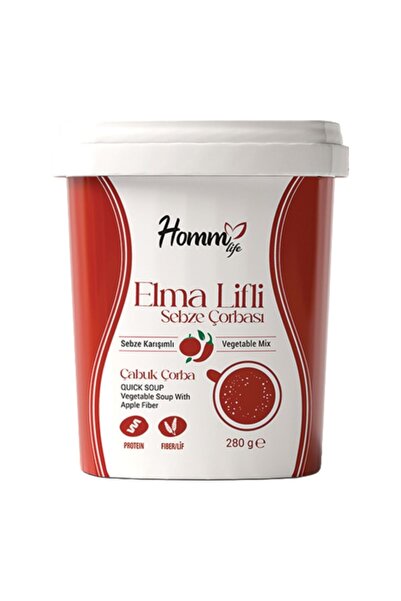 hommlife Pratik ve Lifli Öğün Alternatifi | Elma Lifli Sebze Çorbası 280 gr