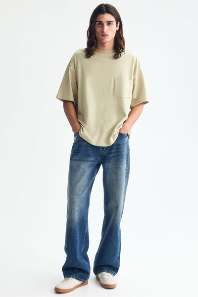 H&M Pamuklu Tişört Oversized Fit