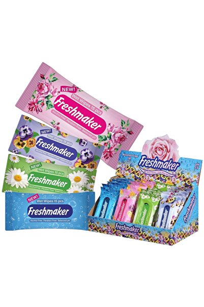 4teen4ty Υγρά Μαντηλάκια Freshmaker Ανθική συσκευασία =15 τεμάχια 25137