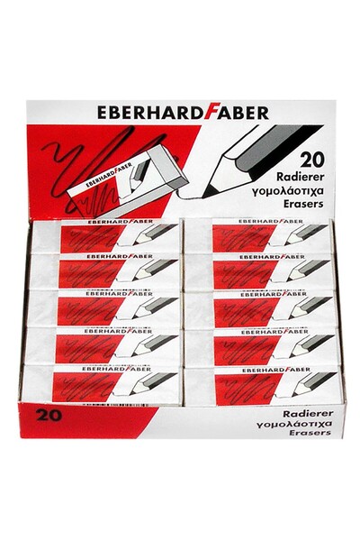 Faber Γόμα Λευκή συσκευασία=20τεμ 5280-B