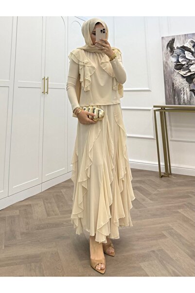 bezenstore FIRFIRLI SANDY ETEKLİ TAKIM