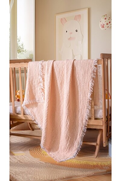 MYLASA HOME 100% Cotton Muslin Newborn Baby Blanket Stroller Cover 80X80 cm