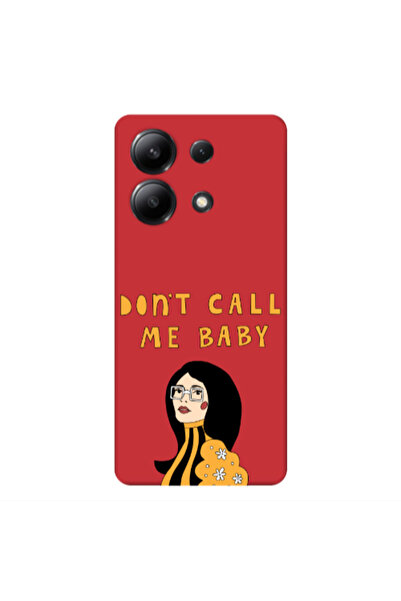 Other Xiaomi Redmi Note 13 4G Call me baby Red Colored Silicone TPU Θήκη
