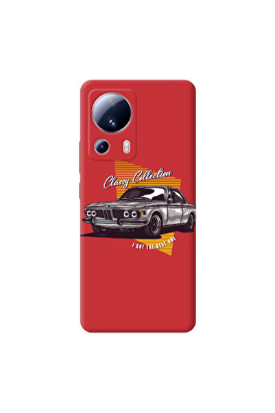 Other Xiaomi Mi 13 Lite Classy Collection Red Colored Silicone TPU Θήκη
