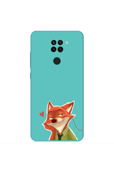 Other Xiaomi Redmi Note 9 Valentines 15 Turquoise Colored Silicone TPU Θήκη
