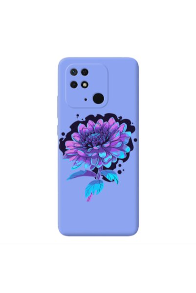 Other Xiaomi Redmi 10C Witch flower Light Purple Colored Silicone TPU Θήκη