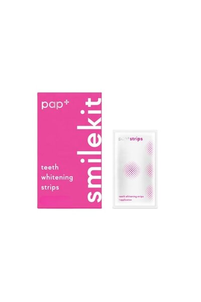 Smilekit Benzi pentru albirea dinților, Set pentru 14 zile, Fără peroxid, Din...