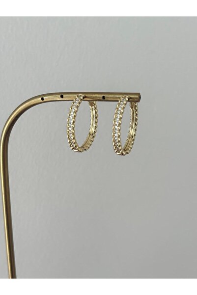 XUPING JEWELRY سلسلة خاصة من الأقراط الذهبية XP متوسطة الحجم مرصعة بحجر الزرك...