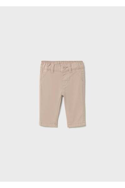 MAYORAL Newborn Baby Boy Canvas Pants Beige
