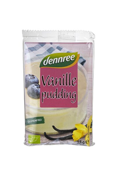 Dennree Budinca de vanilie fara gluten 3x38g,