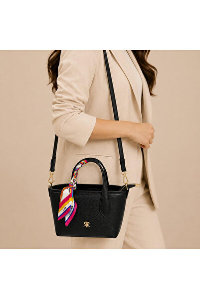 Polo Of Colors Women's Leather Look Medium Size Hand and Shoulder Bag