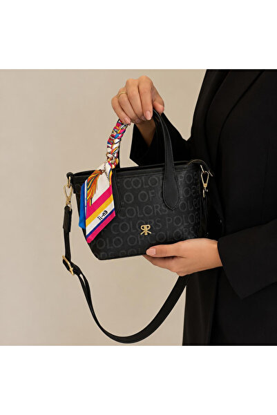 Polo Of Colors Women's Leather Look Medium Size Hand and Shoulder Bag