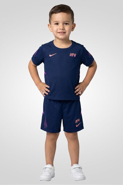 Nike Toddlers Boy 2 Pieces Brand Logo T-Shirt And Short Set, Navy Blue