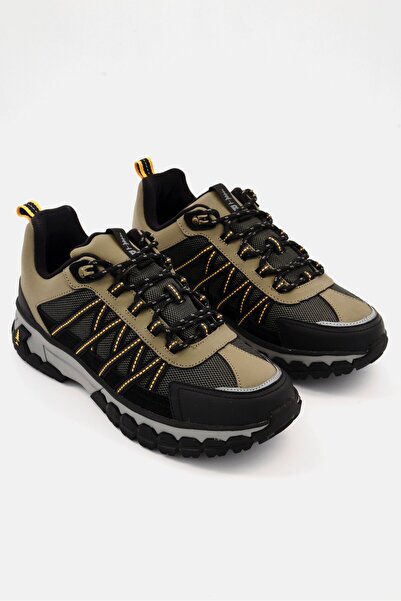 Bass Outdoor Men Peak Low-Top Hiking Shoes, Taupe/Olive/Black