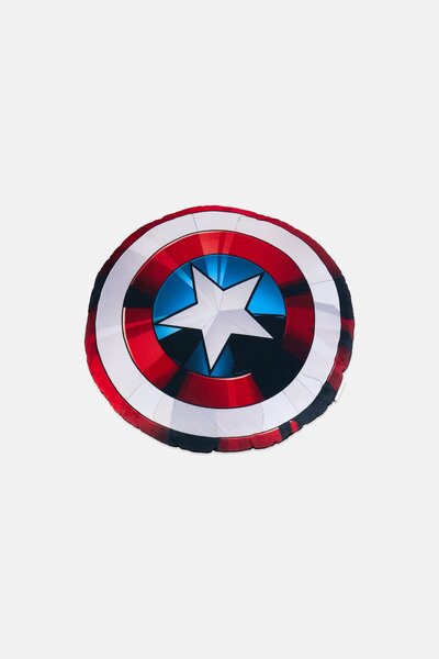 Marvel Avengers Captain America Shaped Cushion Pillow, Multicolor