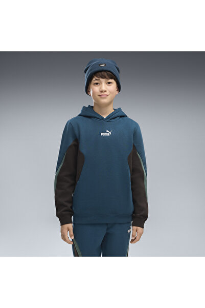 Puma Essentials Barevně kontrastní mikina s kapucí pro mládež
