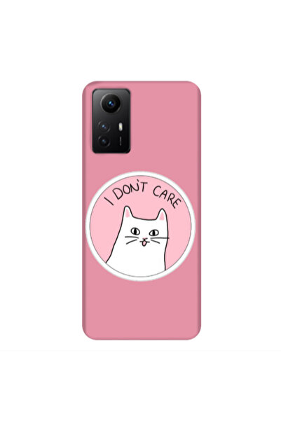 Other Xiaomi Redmi Note 12s I dont Care Pink Colored Silicone TPU Θήκη