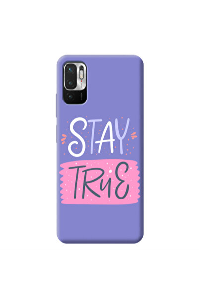 Other Xiaomi Redmi Note 10 Pro 5G Stay True Purple Colored Silicone TPU Θήκη