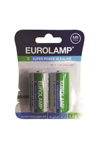 EUROLAMP Αλκαλική Μπαταρία Υπέρ-δύναμης 1.5 V C LR14 Μπλίστερ 2 τεμάχια. 147-...