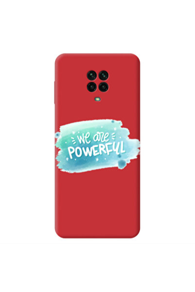 Other Xiaomi Redmi Note 9 Pro We are Powerful Red Colored Silicone TPU Θήκη
