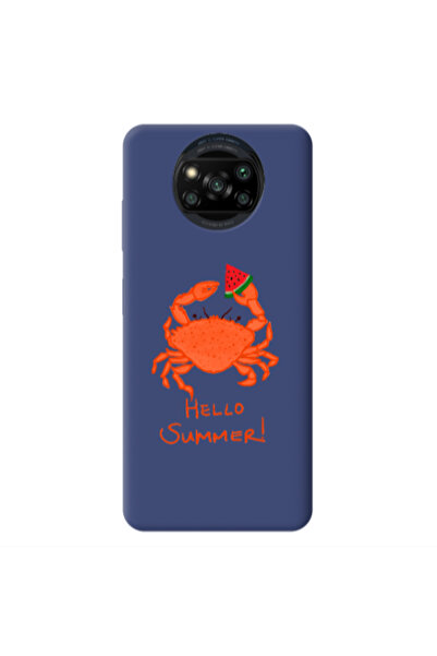 Other Xiaomi Poco X3 /X3 Pro Hello Summer! Dark blue Colored Silicone TPU Θήκη
