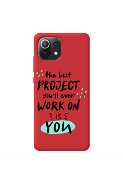 Other Xiaomi Mi 11 Lite The Best Project Red Colored Silicone TPU Θήκη