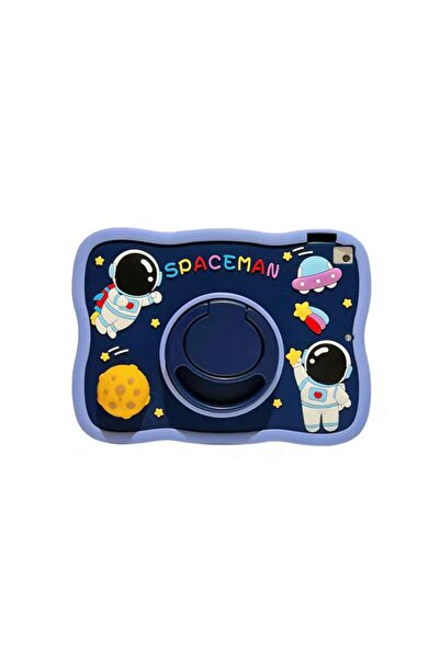 Alfa MEC Samsung Galaxy Tab A11 Plus 11 inç X230 Uyumlu Spaceman Standlı Çocuklara Özel Karakterli Kılıf+Tablet Kalem