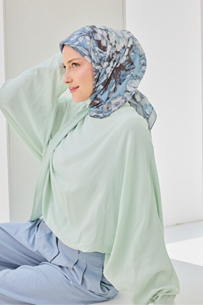 Silk Home Velora Scarf Fleur Sky Blue