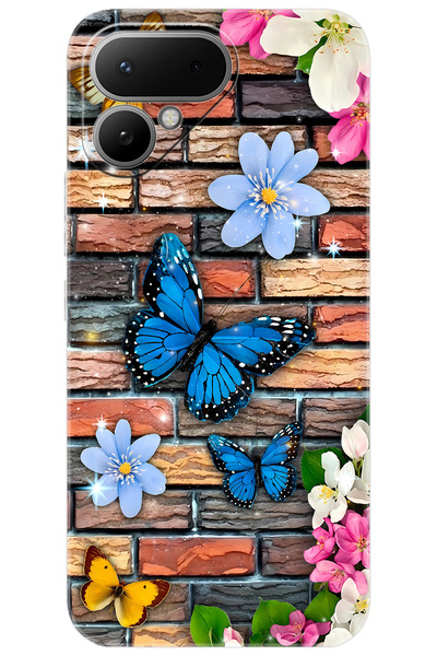 TECNO Pova Curve 2 5G (LK7k) Uyumlu Kılıf Desen Baskılı Silikon Kelebek STK:6...