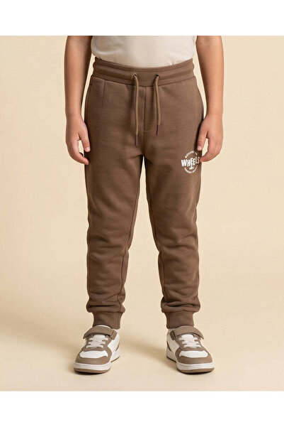 REDTAG Boys Brown Basic Track Pants