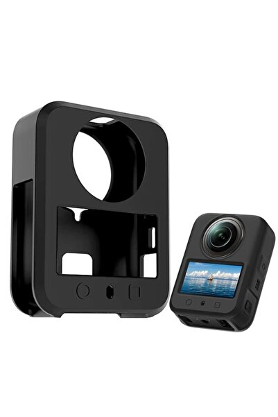genric Silicone Case Anti-Scratch Shockproof Full Body For DJI Osmo 360 (Black)