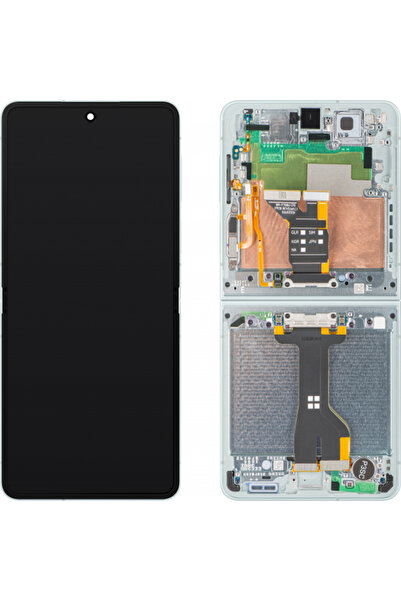 Samsung Οθόνη με οθόνη αφής Galaxy Z Flip7 F766, με πλαίσιο, εσωτερικό, πράσι...